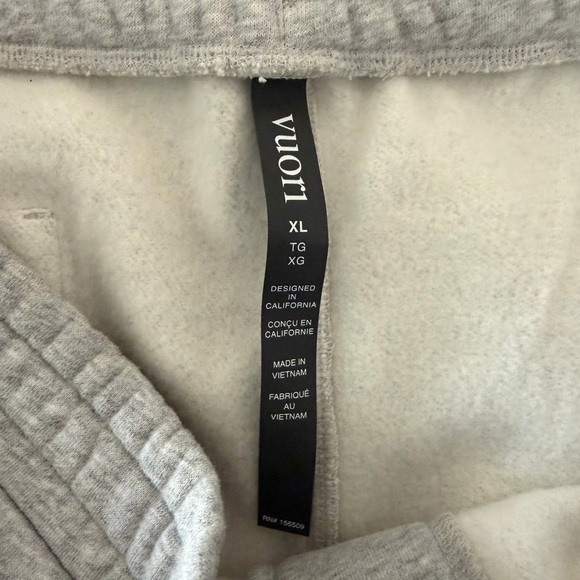 Vuori Seaside Sweatpant 30” Light Heather  Men’s Sz XL V4007 NWT - Picture 4 of 5